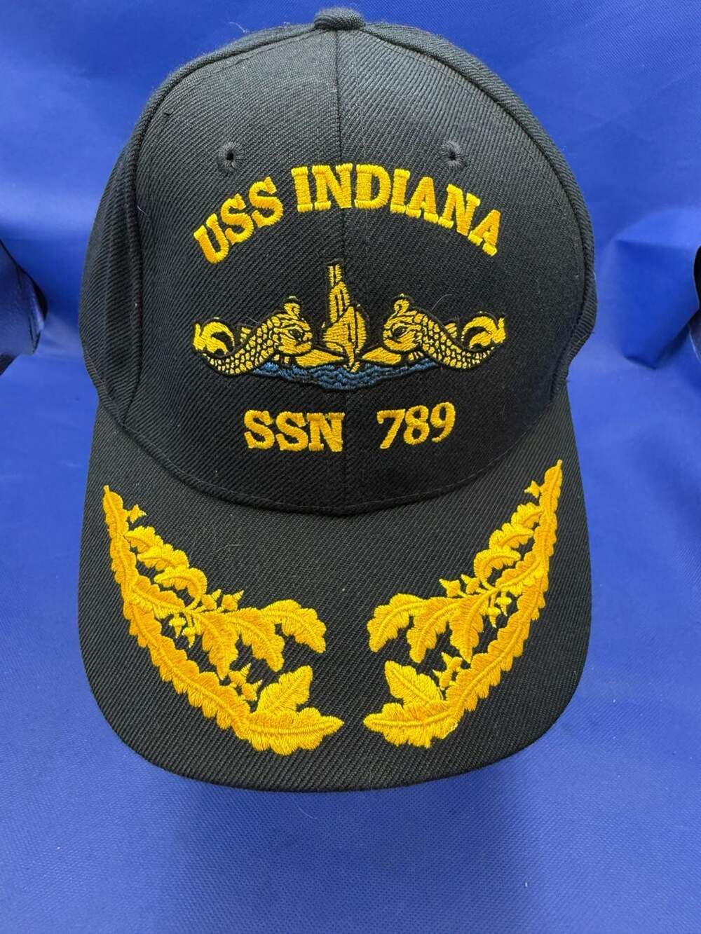 The Corps USS Indiana SSN 789 Navy Submarine Embroidered Baseball Cap